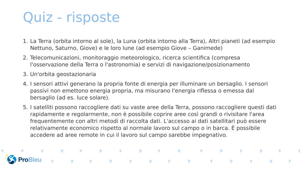 Quiz - risposte