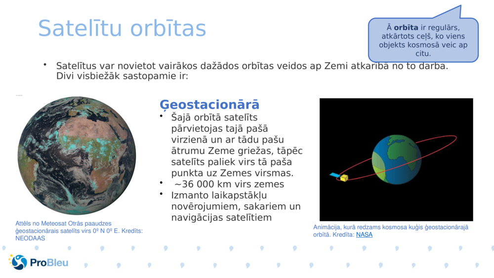 Satelītu orbītas