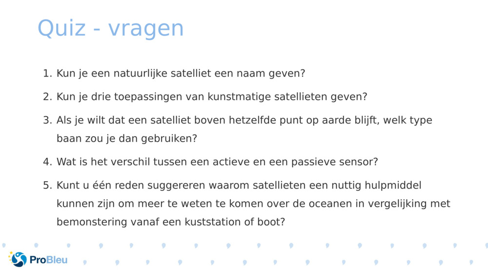 Quiz - vragen