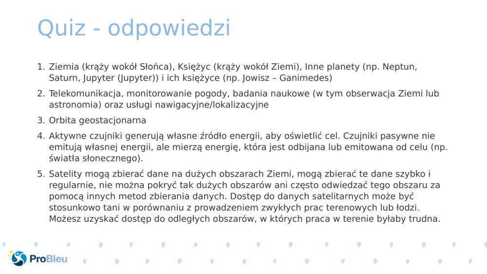 Quiz - odpowiedzi