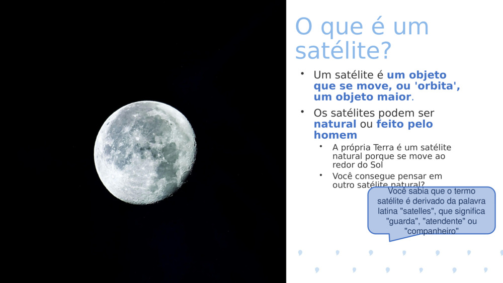 O que é um satélite? 