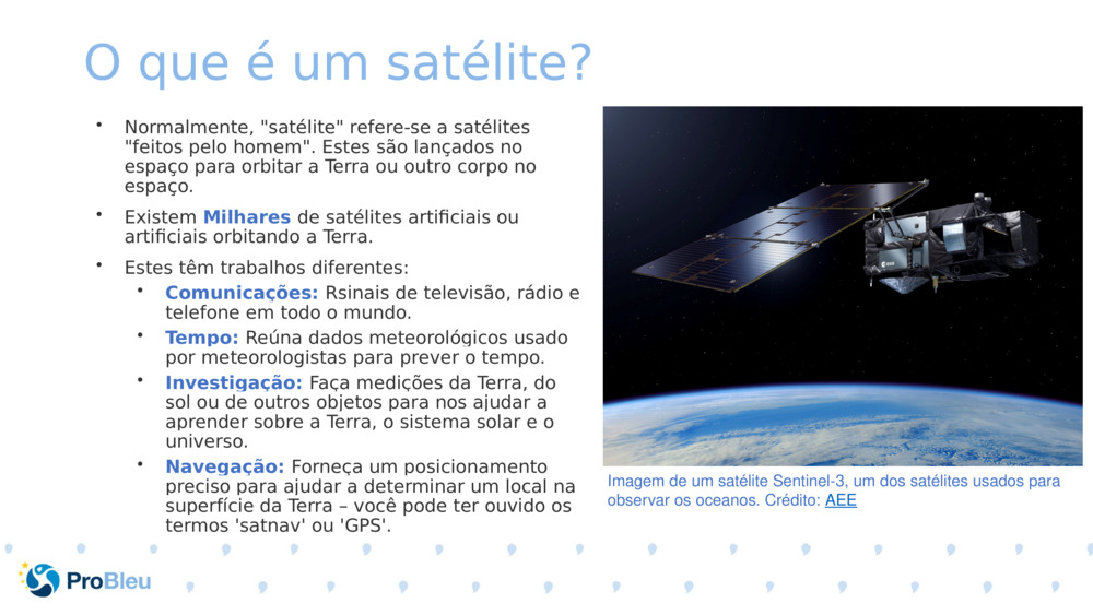 O que é um satélite? 