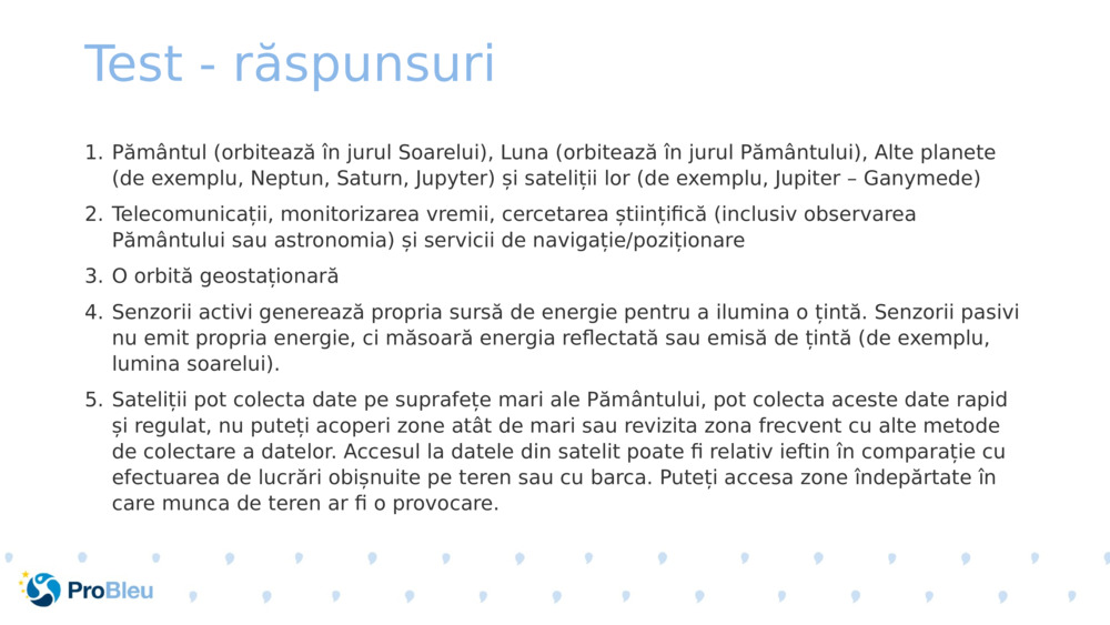 Test - răspunsuri