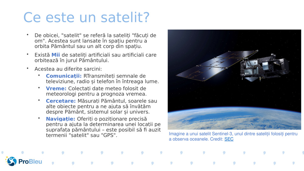 Ce este un satelit? 