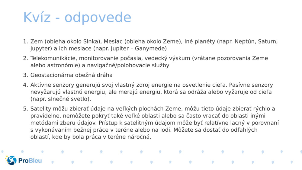 Kvíz - odpovede