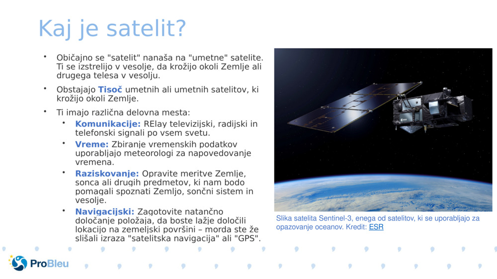 Kaj je satelit? 