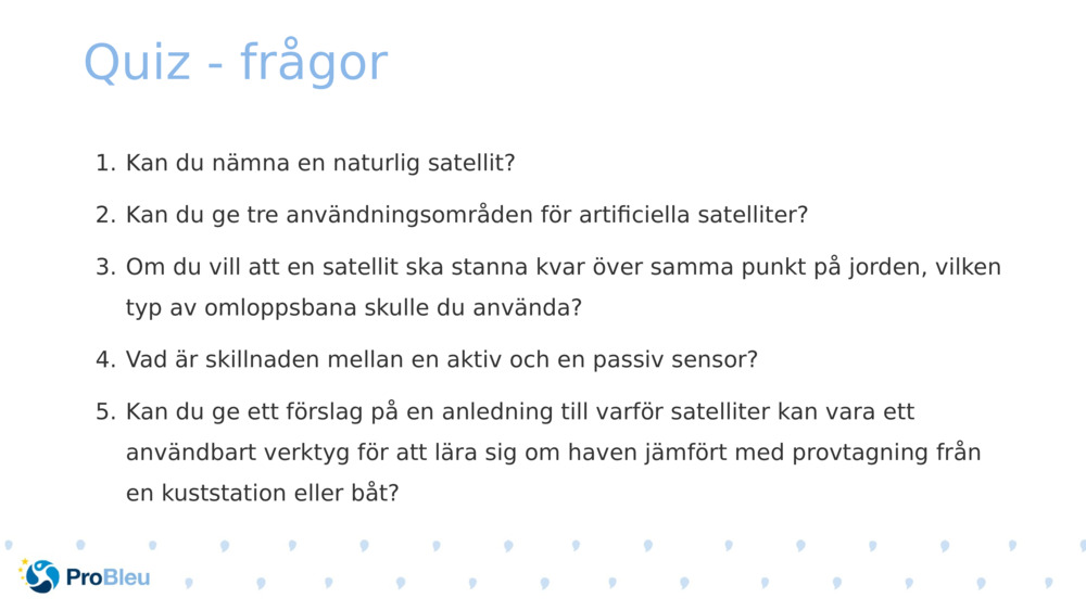 Quiz - frågor