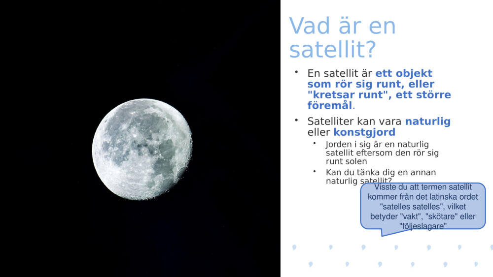 Vad är en satellit? 