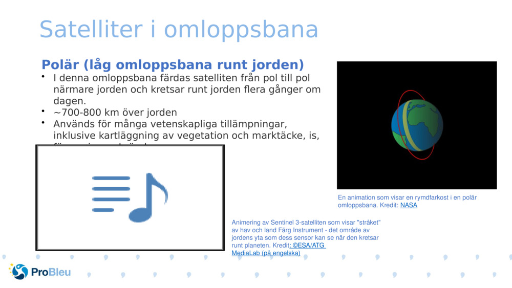 Satelliter i omloppsbana