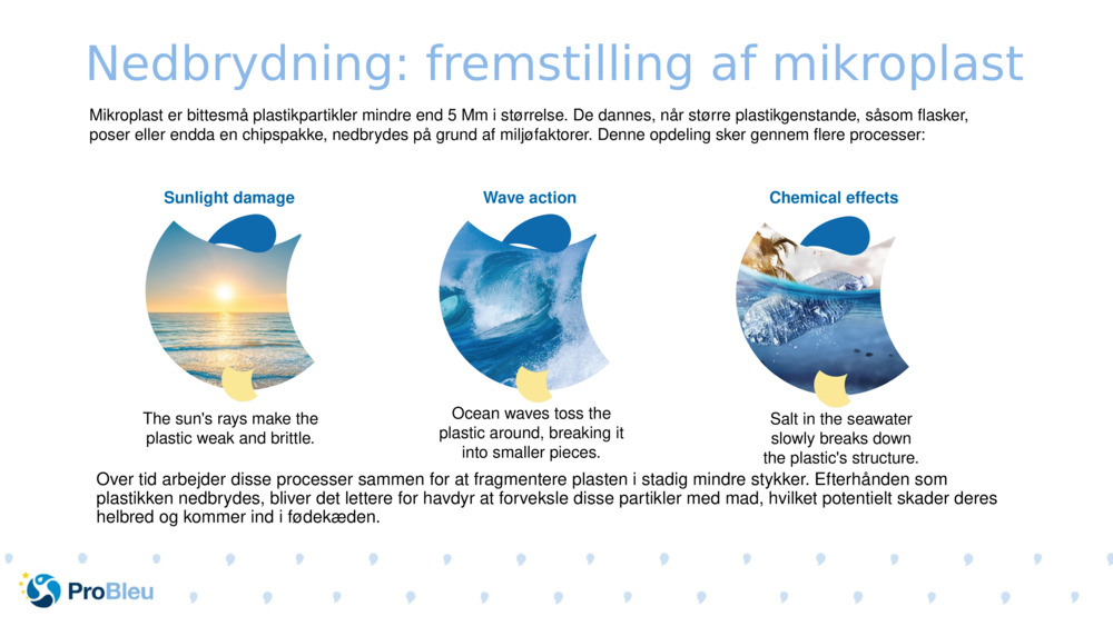 Nedbrydning: fremstilling af mikroplast