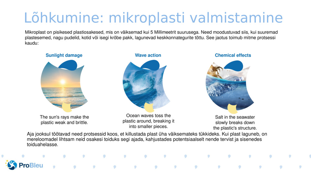 Lõhkumine: mikroplasti valmistamine