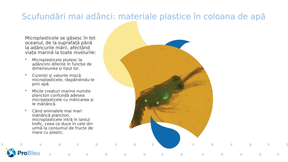 Scufundări mai adânci: materiale plastice în coloana de apă