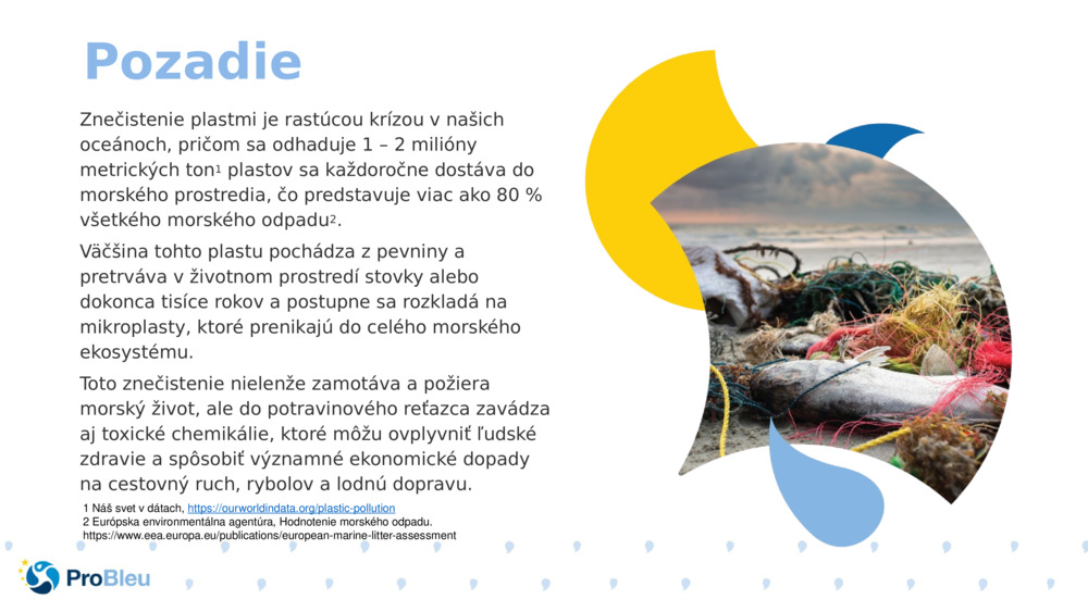 Znečistenie plastmi je rastúcou krízou v našich oceánoch, pričom sa odhaduje 1 – 2 milióny metrických ton