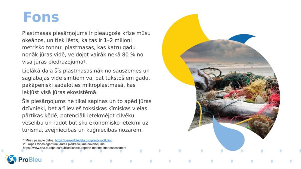 Plastmasas piesārņojums ir pieaugoša krīze mūsu okeānos, un tiek lēsts, ka tas ir 1–2 miljoni metrisko tonnu