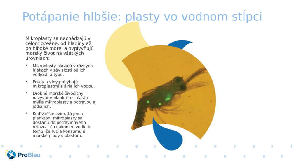 Potápanie hlbšie: plasty vo vodnom stĺpci