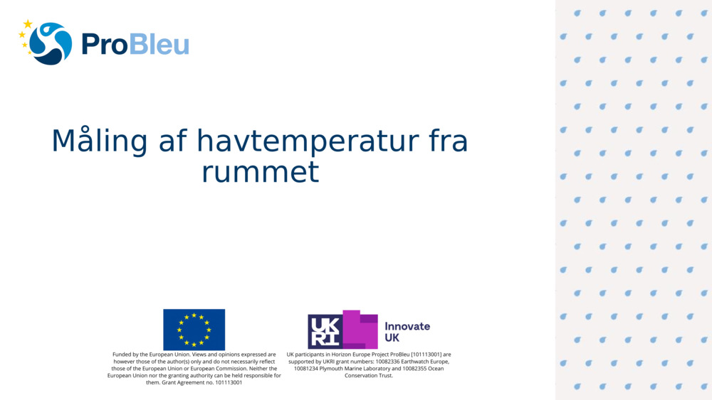 Måling af havtemperatur fra rummet