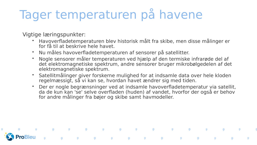 Tager temperaturen på havene