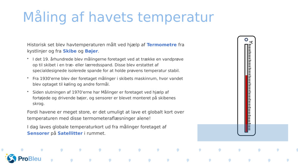 Måling af havets temperatur