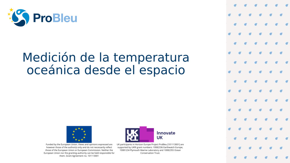 Medición de la temperatura oceánica desde el espacio