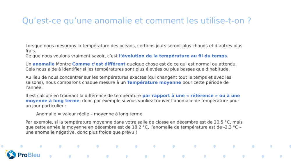 Qu’est-ce qu’une anomalie et comment les utilise-t-on ?