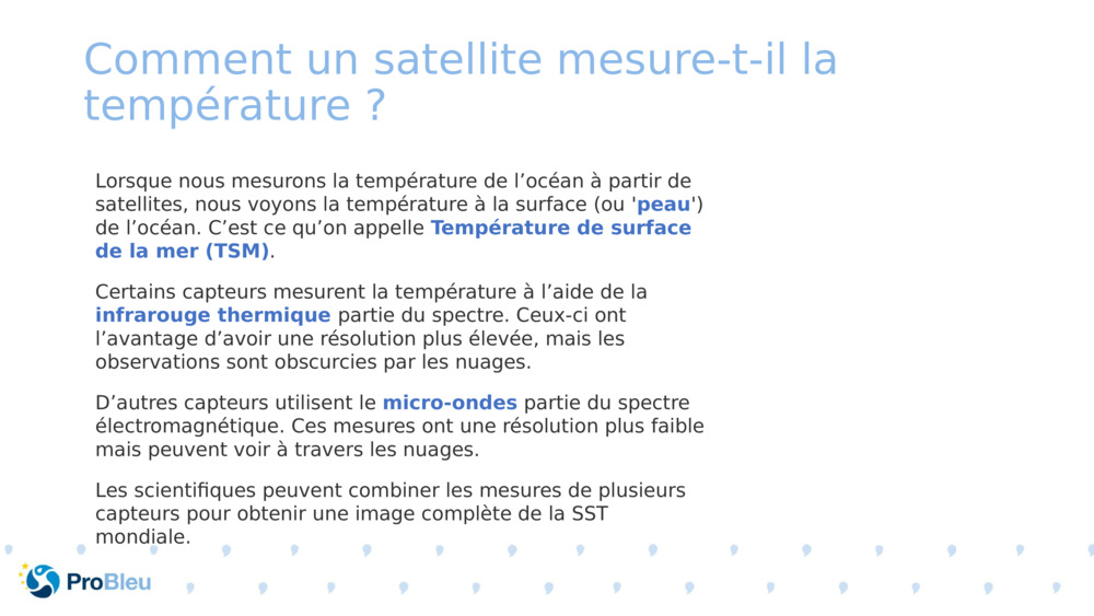 Comment un satellite mesure-t-il la température ? 