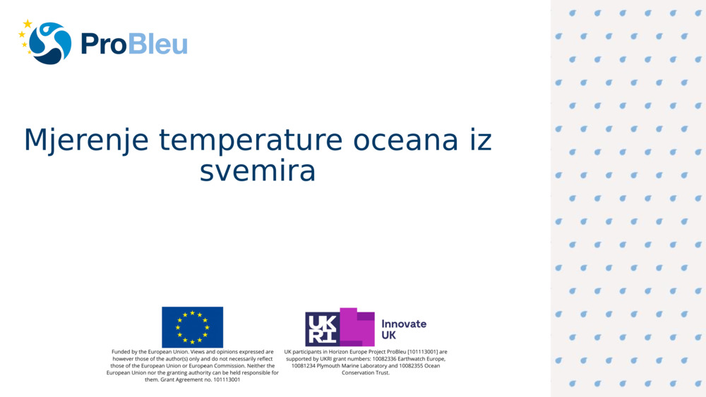 Mjerenje temperature oceana iz svemira