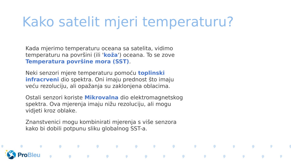 Kako satelit mjeri temperaturu? 