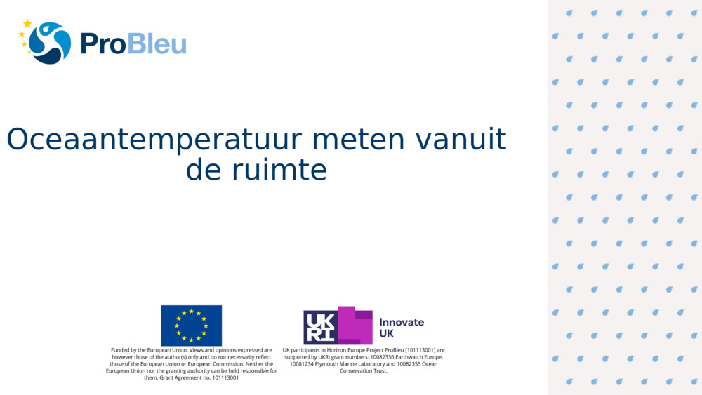 Oceaantemperatuur meten vanuit de ruimte