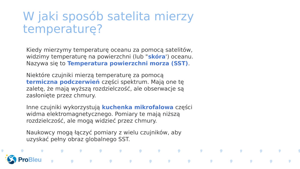 W jaki sposób satelita mierzy temperaturę? 