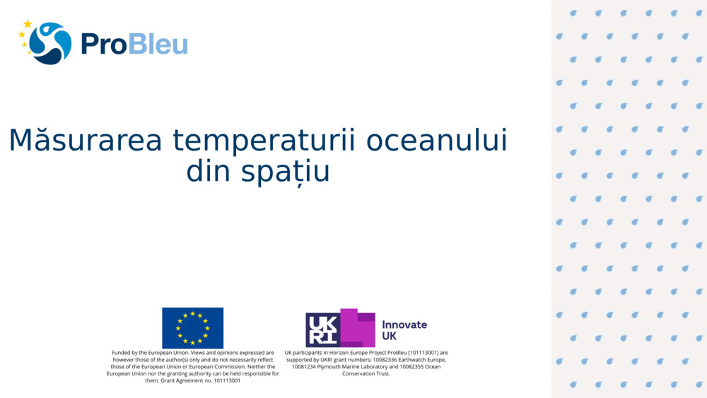 Măsurarea temperaturii oceanului din spațiu