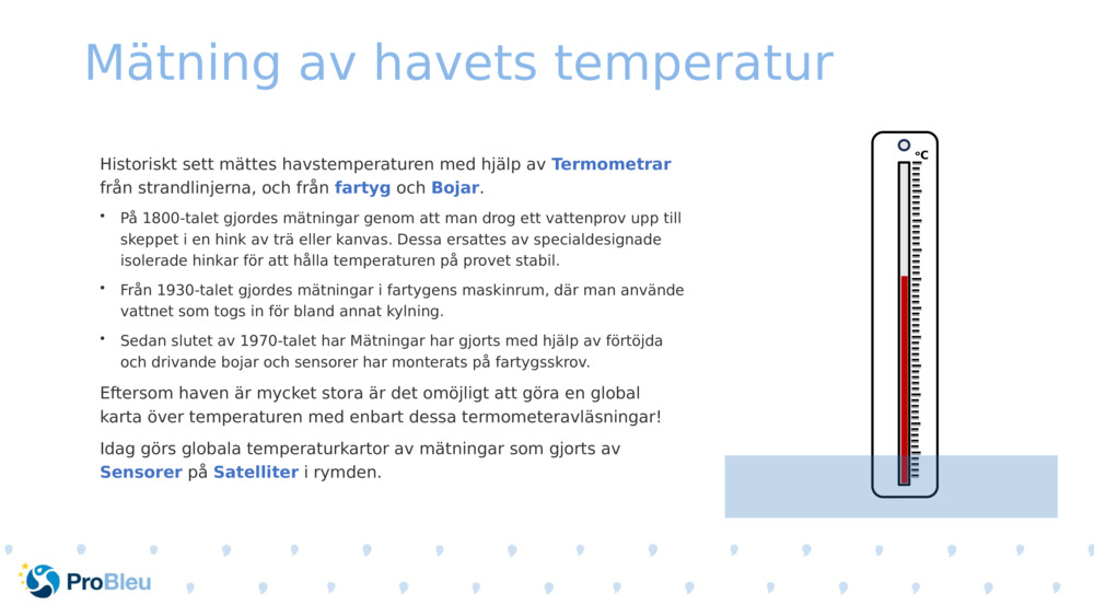 Mätning av havets temperatur