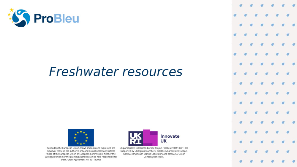 Freshwater resources