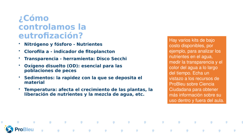 ¿Cómo controlamos la eutrofización?