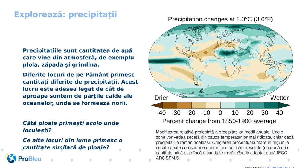 Explorează: precipitații