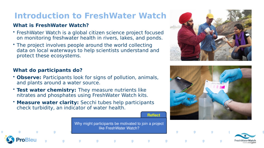 Introduction to FreshWater Watch