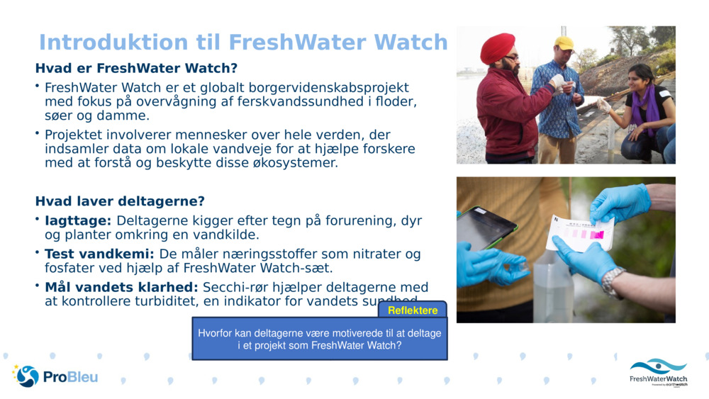 Introduktion til FreshWater Watch