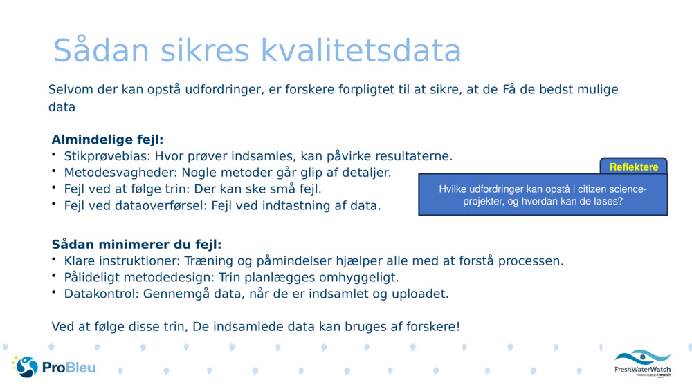 Sådan sikres kvalitetsdata