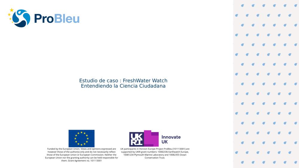 Estudio de caso : FreshWater Watch