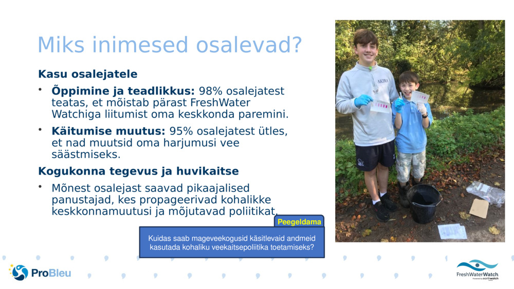 Miks inimesed osalevad?