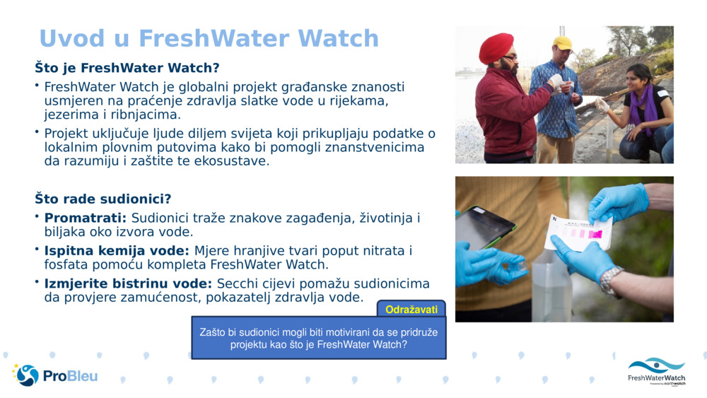 Uvod u FreshWater Watch