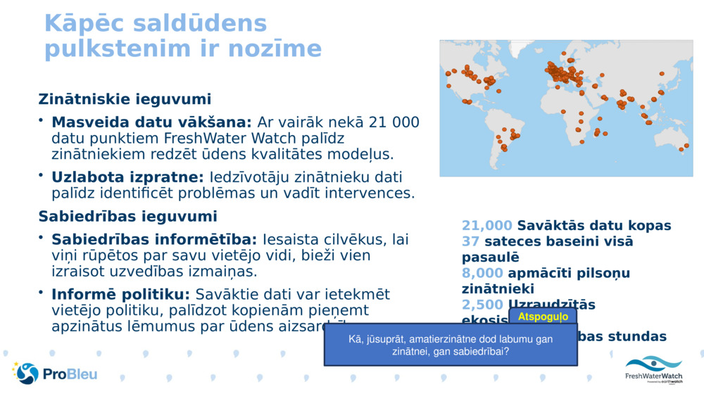 Kāpēc saldūdens pulkstenim ir nozīme