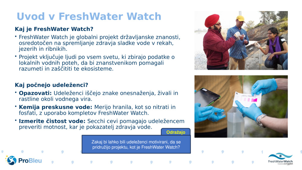 Uvod v FreshWater Watch