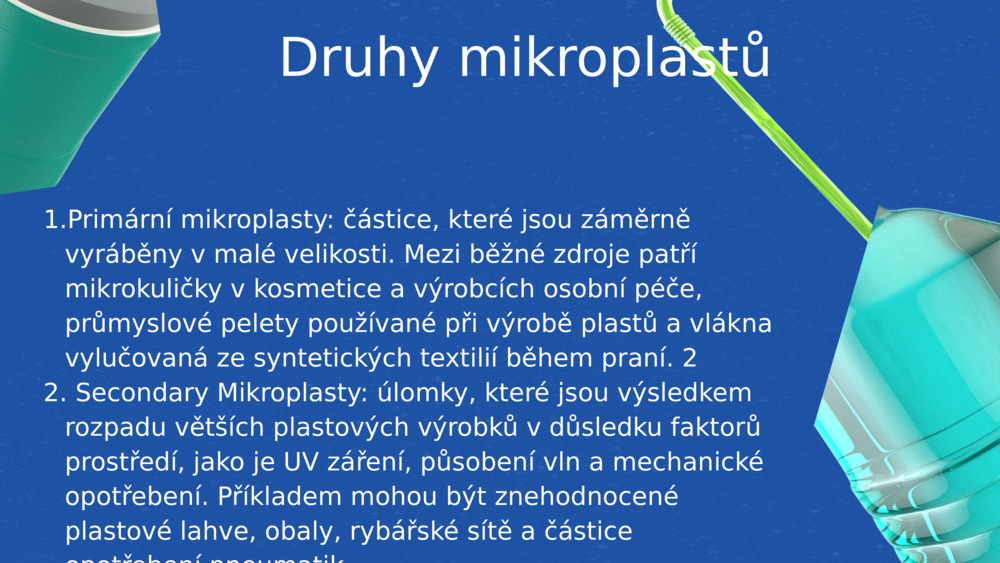 Druhy mikroplastů