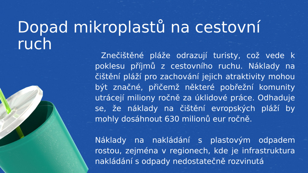 Dopad mikroplastů na cestovní ruch 