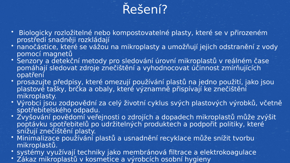 Řešení?