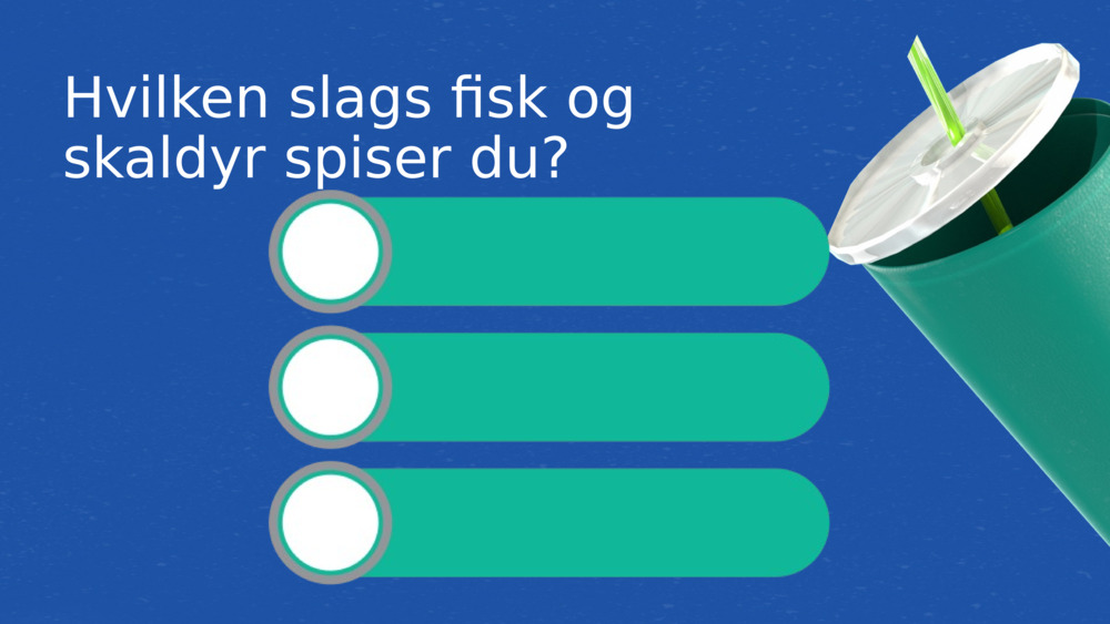 Hvilken slags fisk og skaldyr spiser du? 