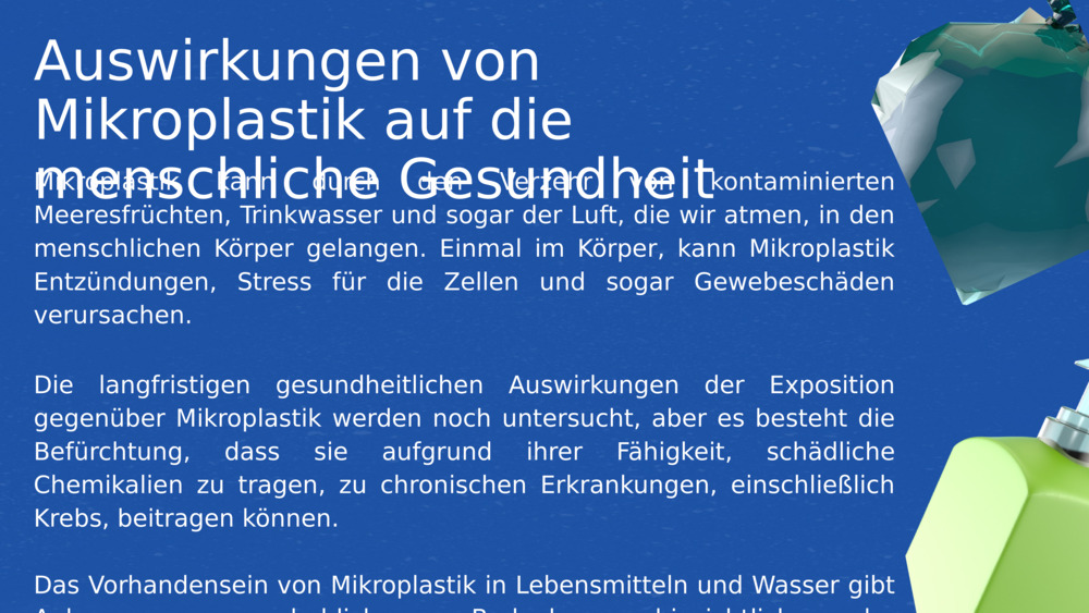 Auswirkungen von Mikroplastik auf die menschliche Gesundheit 