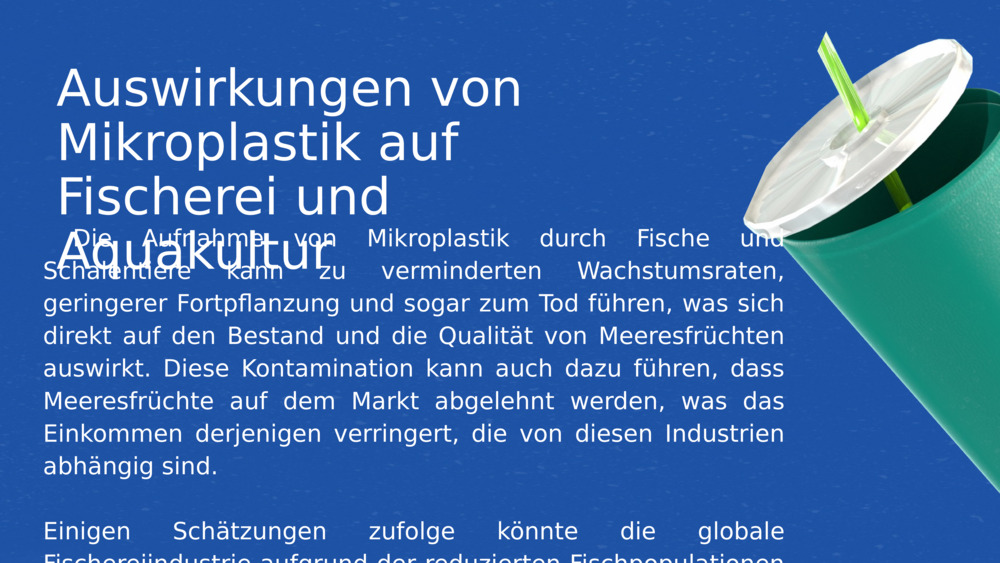 Auswirkungen von Mikroplastik auf Fischerei und Aquakultur