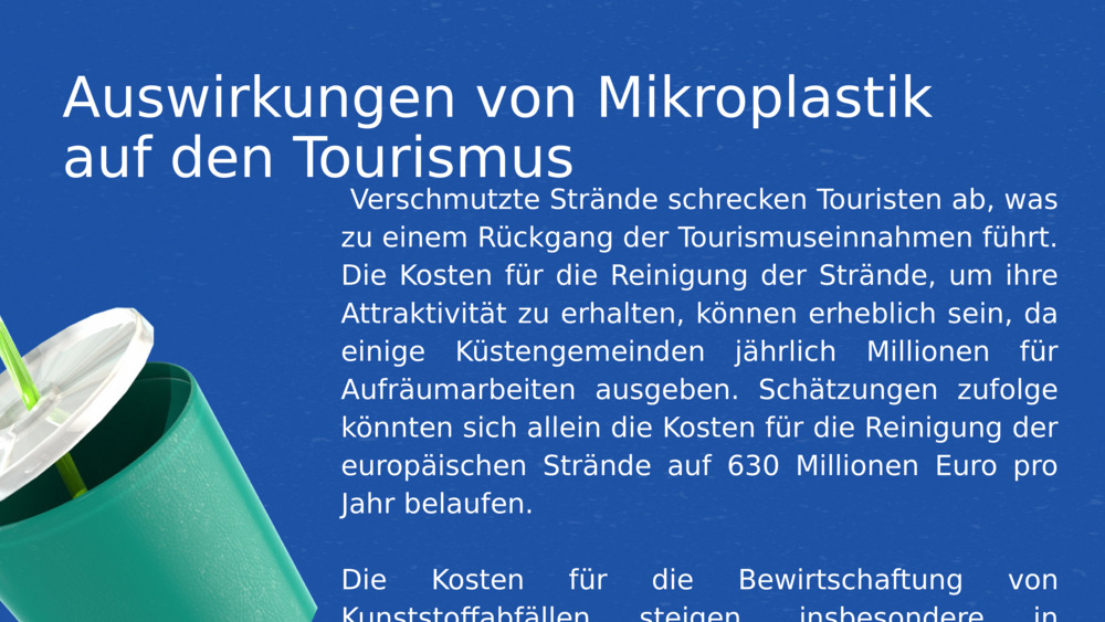 Auswirkungen von Mikroplastik auf den Tourismus 