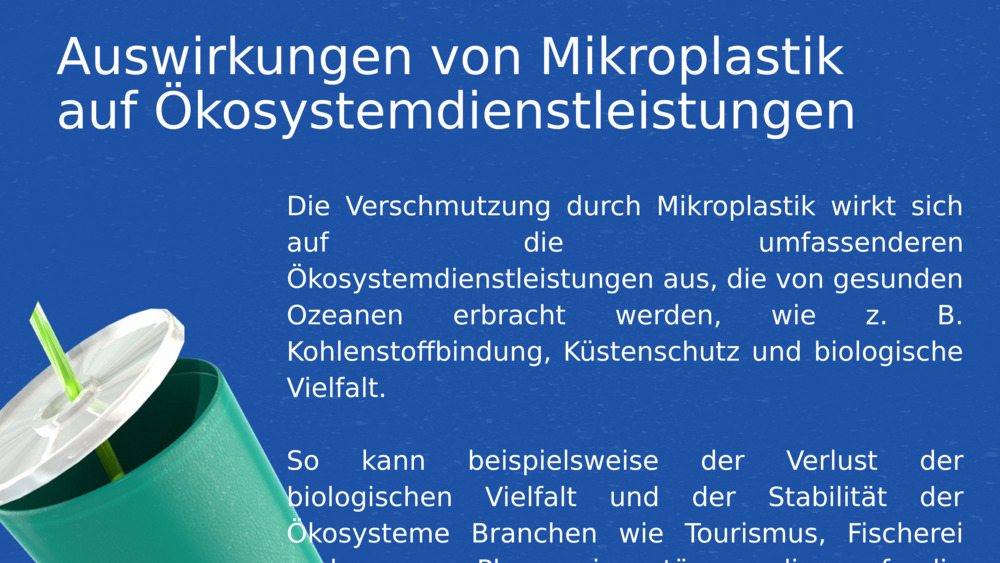 Auswirkungen von Mikroplastik auf Ökosystemdienstleistungen